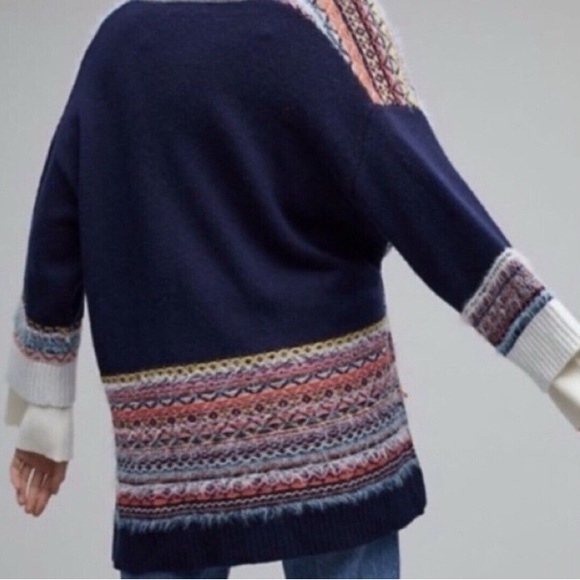 Anthropologie Sleeping on Snow Wrap Cardigan EUC- Medium - Picture 3 of 7